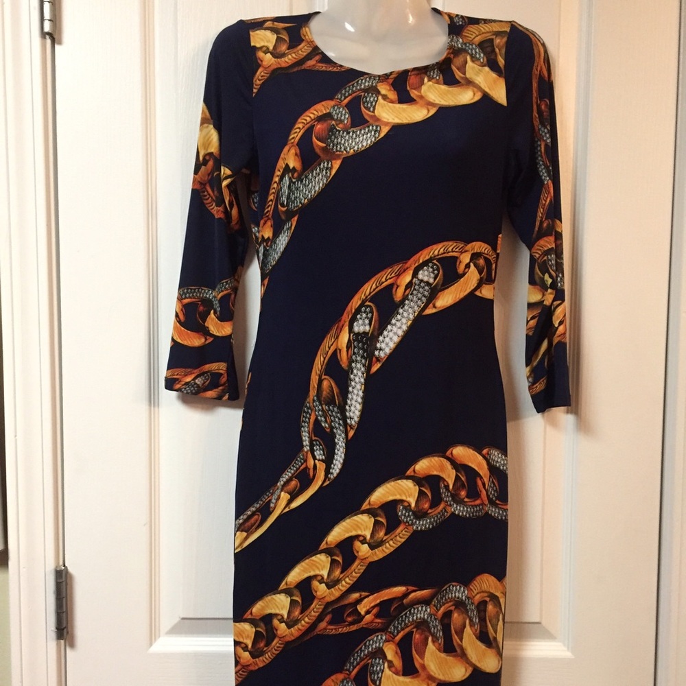😻Beautiful Midi Navy Dress