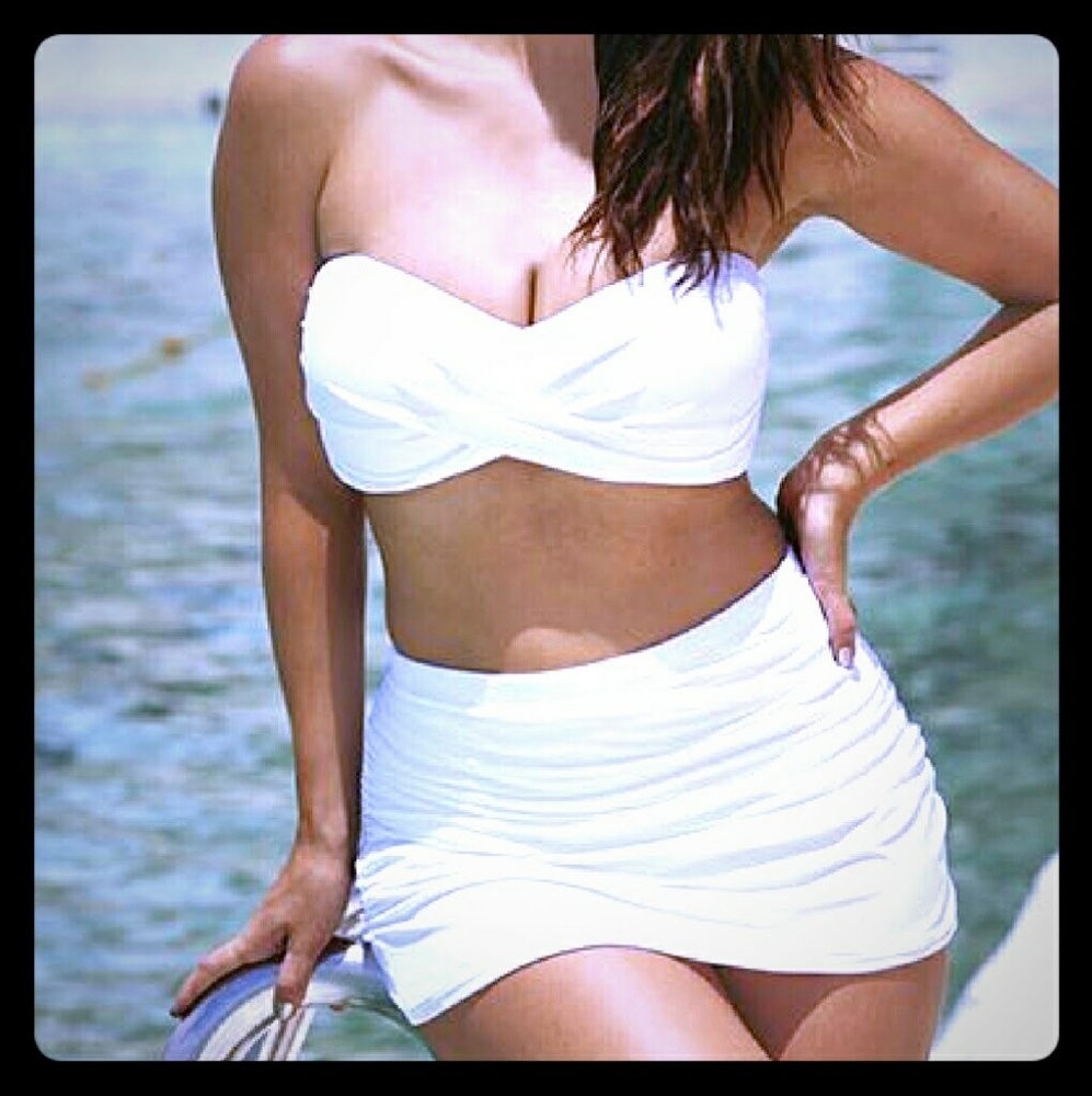 White swim top only