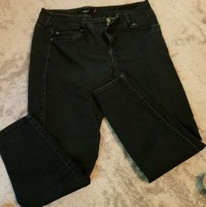 Dark wash skinnies
