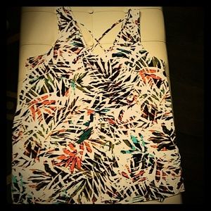 Ava &  Viv tropical print sleeveless blouse,  X