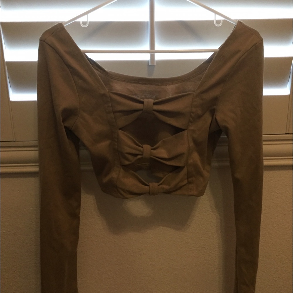 Tan crop top