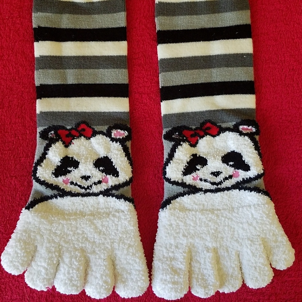 Hit topic Panda Toe socks sox