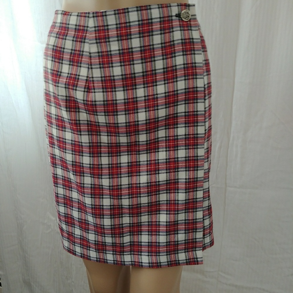 Vintage Tracy Evans Plaid skirt