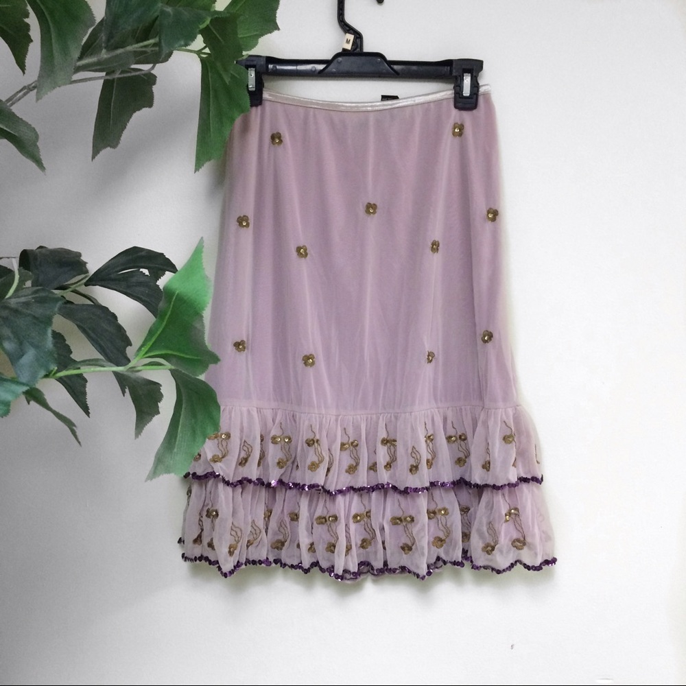 Light purple ruffle skirt