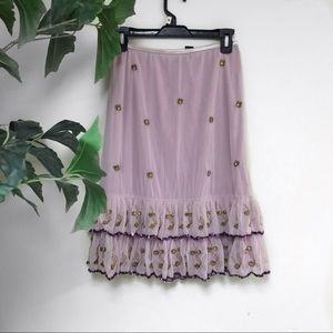 Light purple ruffle skirt