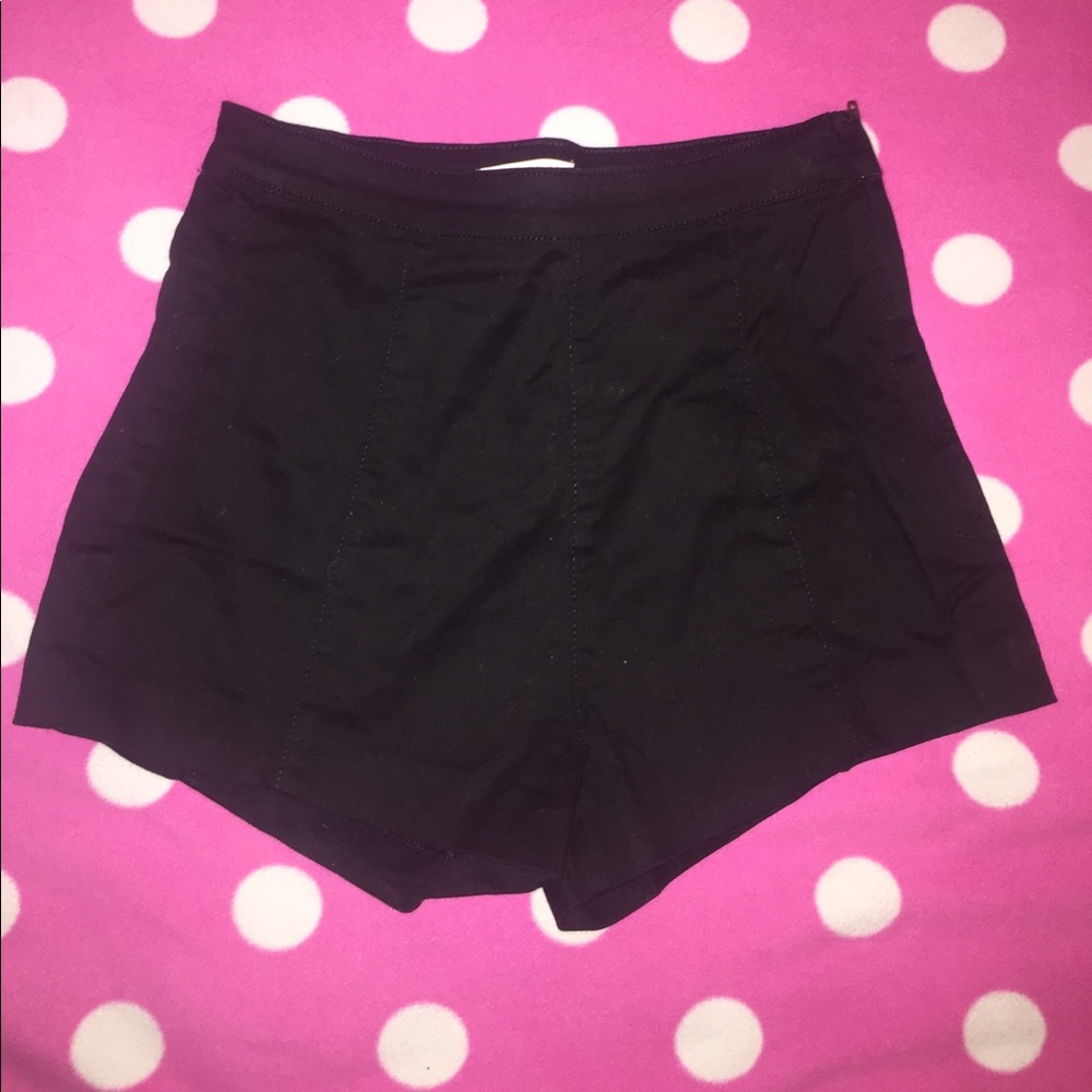 Black high waisted shorts