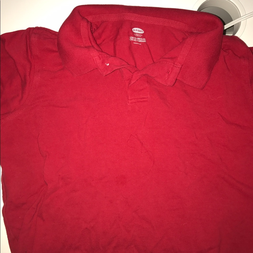 Old Navy Red polo style shirt