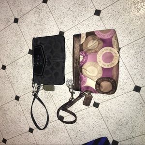 pretty coach wristlets!!