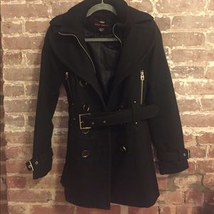 Miss Sixty Small Black Peacoat