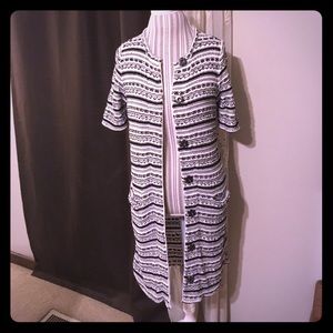 Rachel Roy short sleeve sweater coat