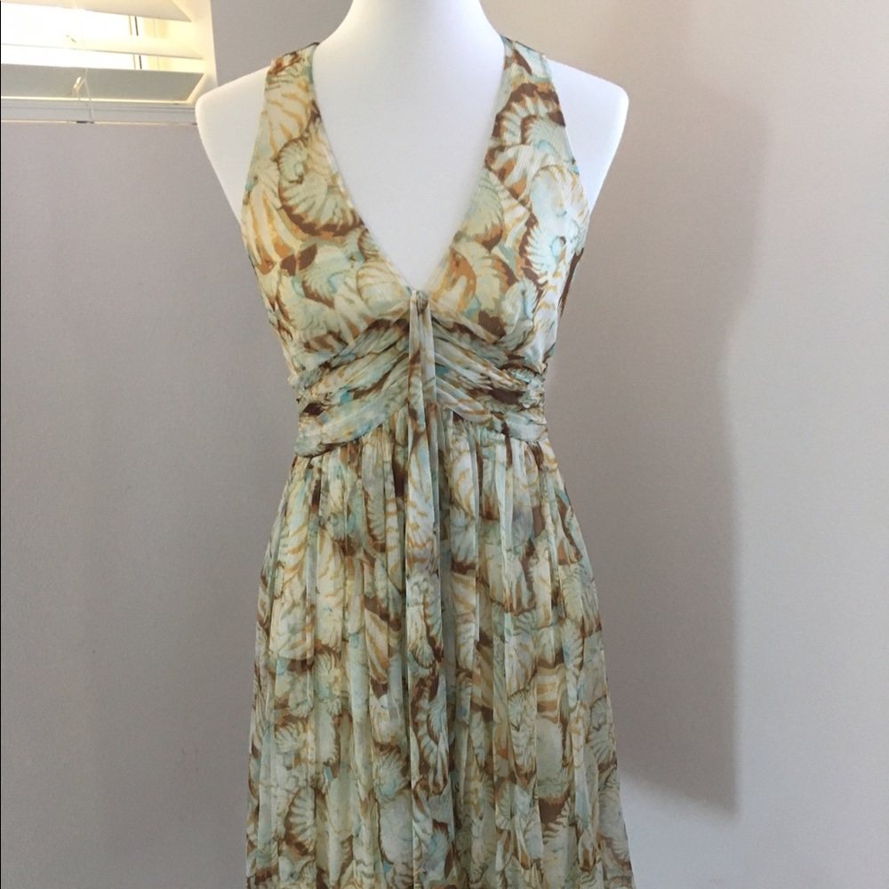 DVF layered flowing dress