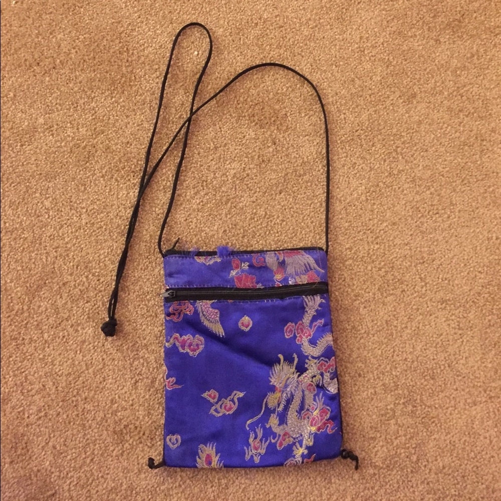 Funky dragon pattern small purse