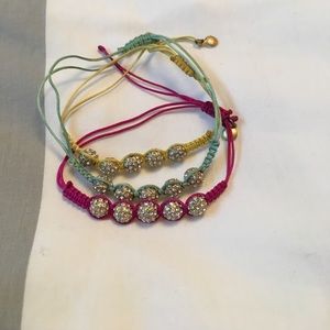 J. Crew pave bracelets