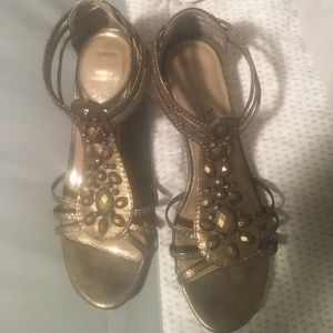 Gladiator studded wedge sandal - size 7