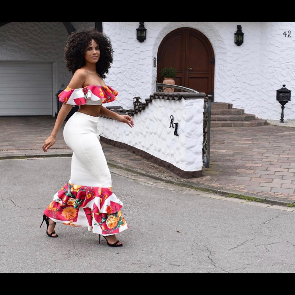 Caribbean chic two piece