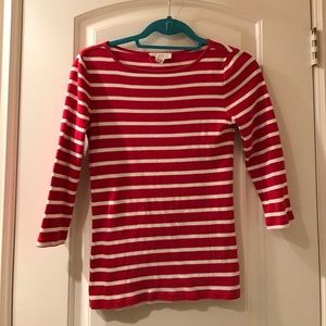 Forever 21 Red and White Stripped Shirt