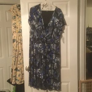 Dress with decorative buckle