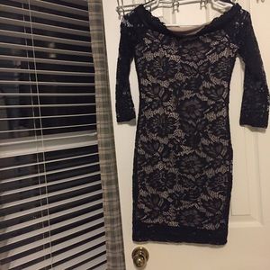 Sheer Black Mid Thigh Dress