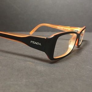 Prada VPR17H Orange & Black Eye Glasses