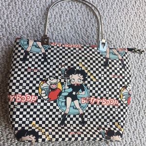 Checkered Betty Boop Purse