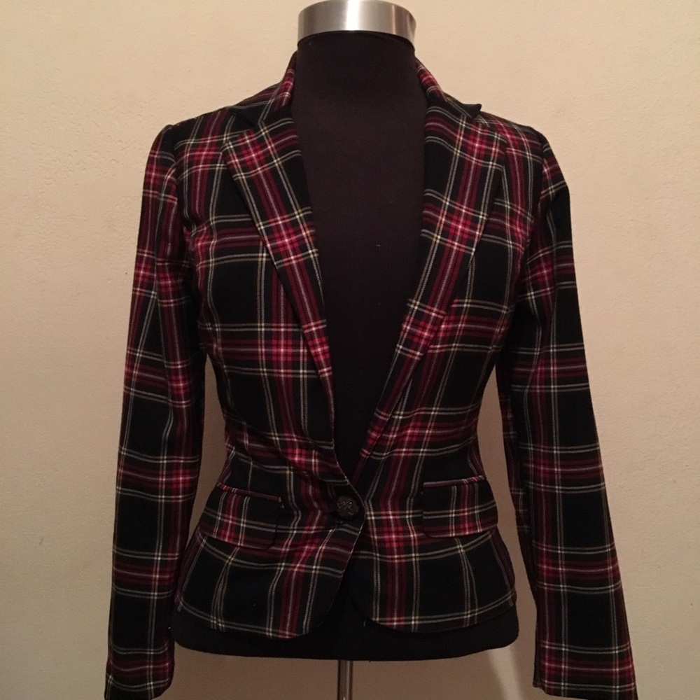 Plaid Blazer