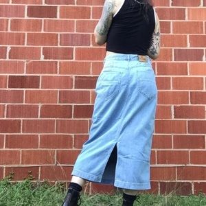 DENIM MIDI SKIRT!!