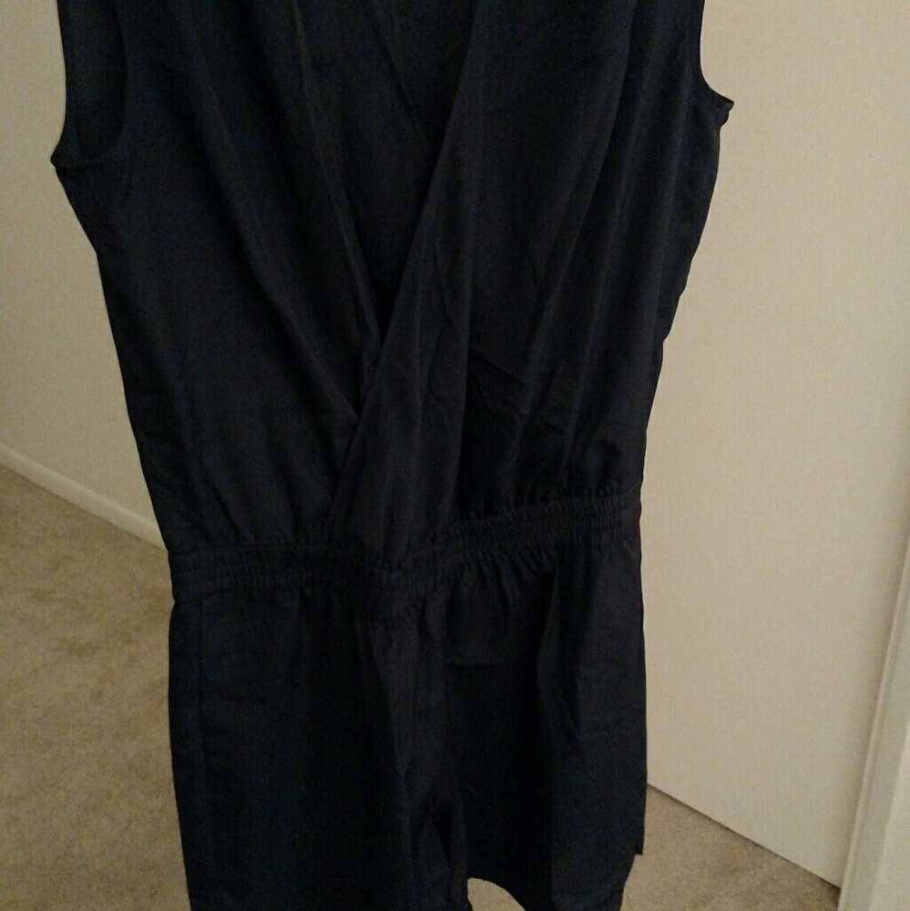 JCrew navy romper