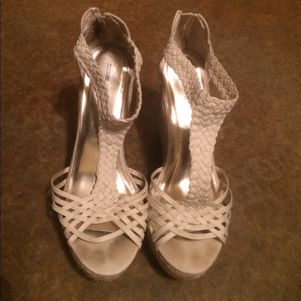Mossimo white wedges
