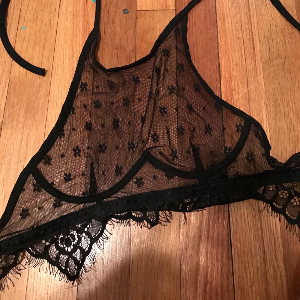 Black halter top