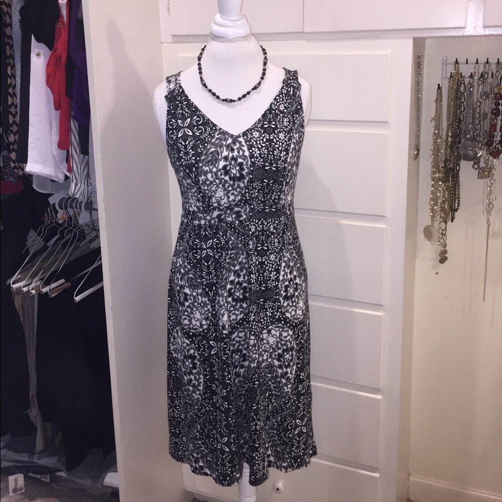 Sonoma Black and White Sundress