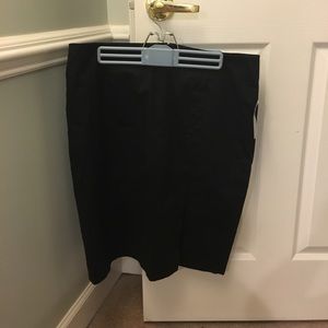 Black pencil skirt