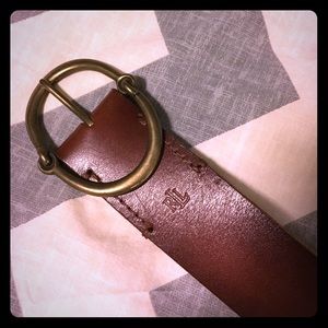Ralph Lauren Brown Leather Belt