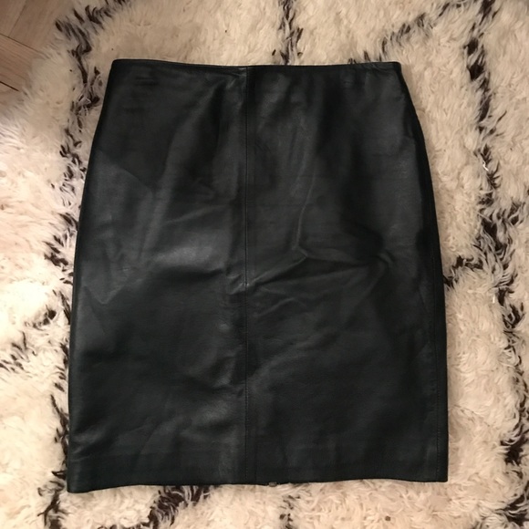 All Saints Dresses & Skirts - ❌SOLD on Tradesy: All Saints Green Leather Skirt