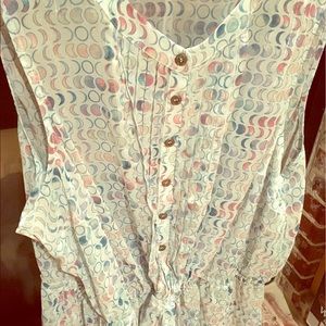 Light blue/silver Modcloth top