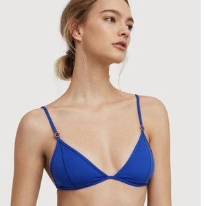 Kit and Ace blue bikini top