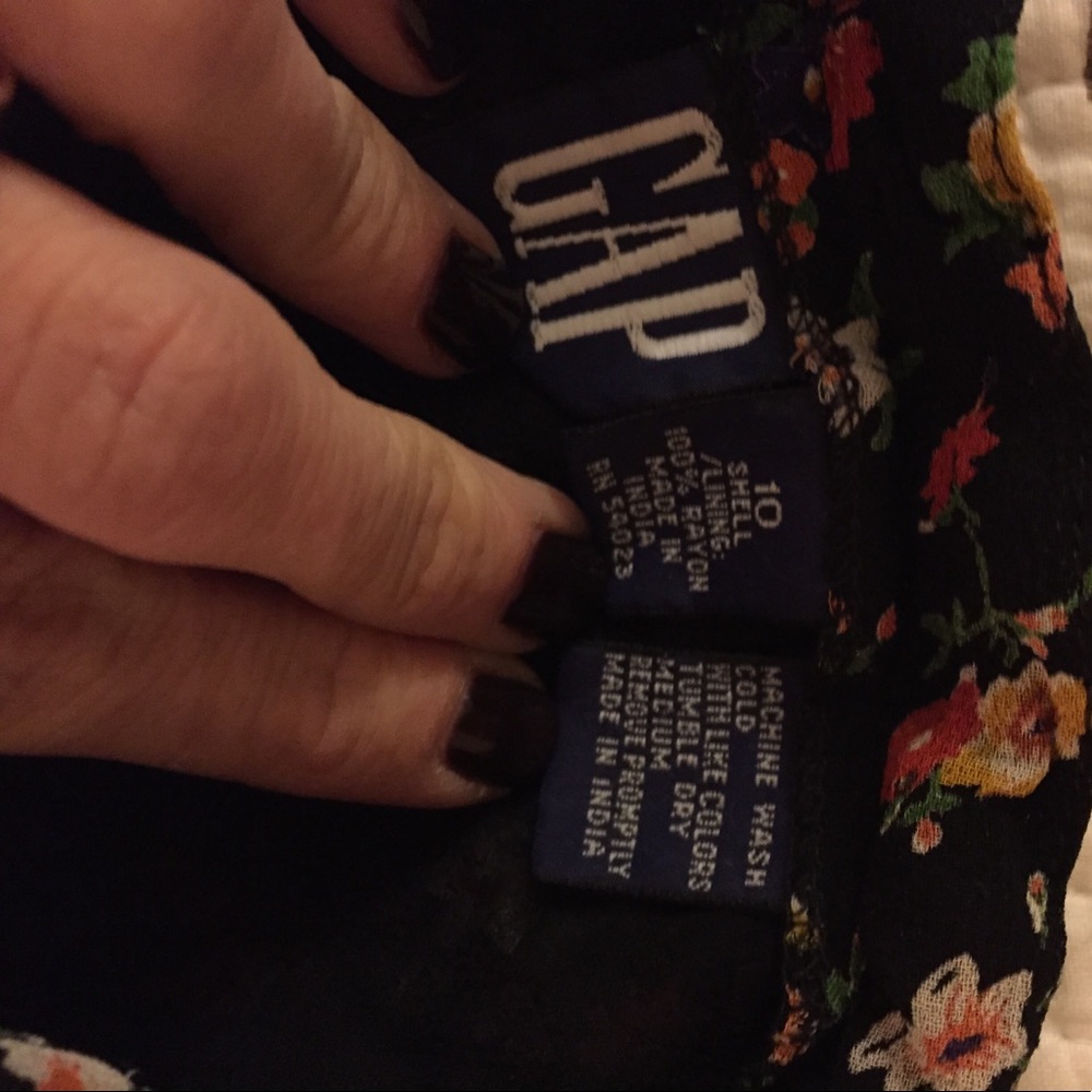 GAP girls 90s vintage floral lined skirt - Picture 2 of 4