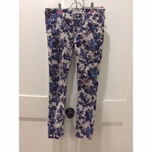 Free people floral corduroy pants.