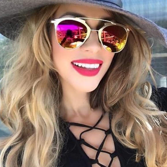 "Phoenix" High Fashion Brow Bar Aviators - Picture 2 of 4