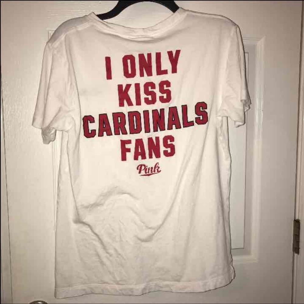 PINK STL Cardinals Baseball Pocket Tee