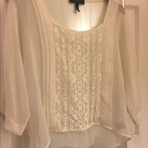 Jessica Simpson sheer lace top