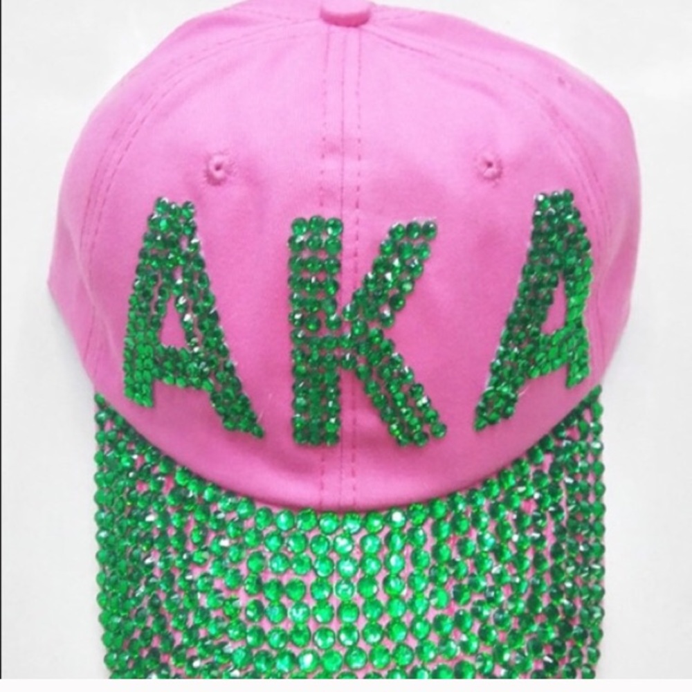 AKA inspired Rhinestone  cap one night sale