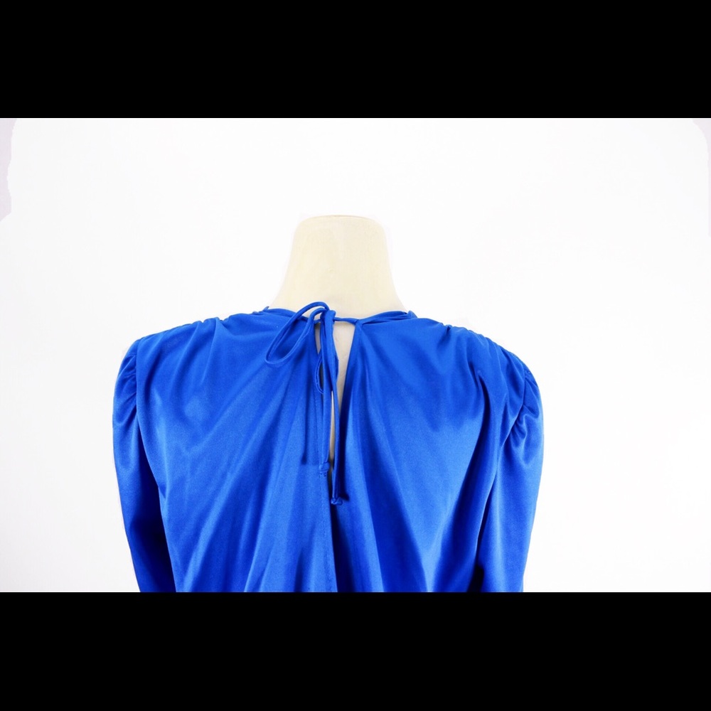 🎉SOLD🎉 Draped In Blue Dress - Picture 5 of 5
