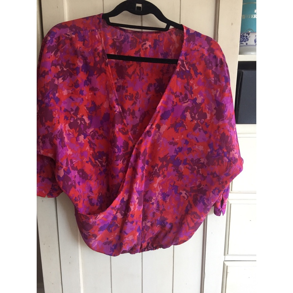 Joie 'Kanni' Floral Print Silk Crepe Blouse