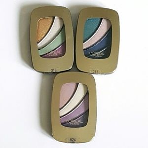 3x LOreal Colour Riche Eyeshadow Quads