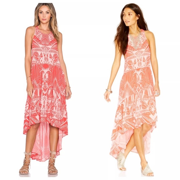 NWT Free People S High Low Maxi La Mar Dress Boho - Picture 8 of 8