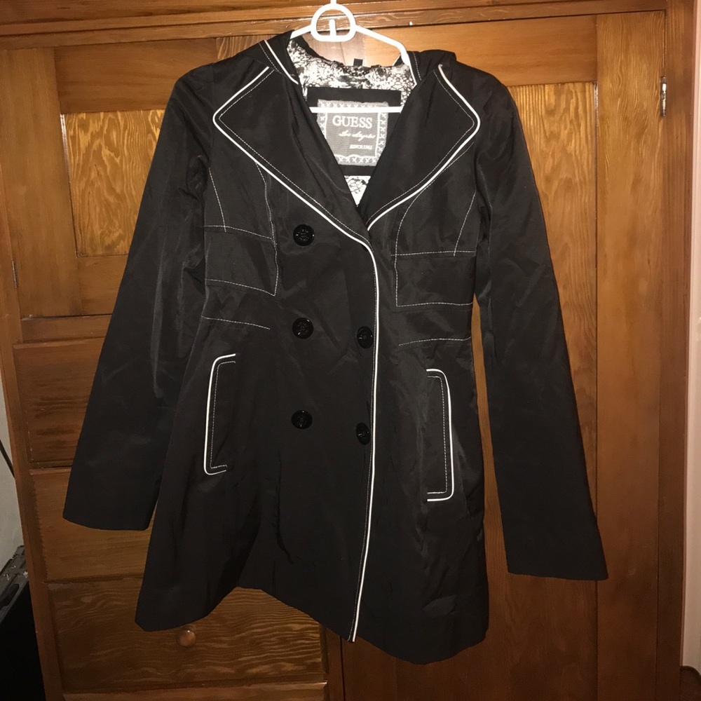 SOLD ON MERCARI Guess Rain Coat
