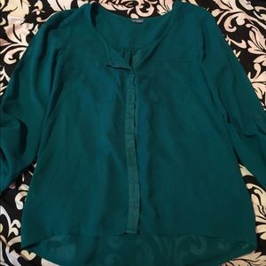 Teal blouse