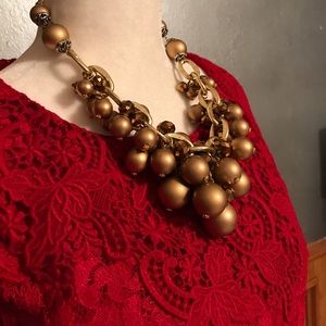 Gold and Bronze Statement Necklace