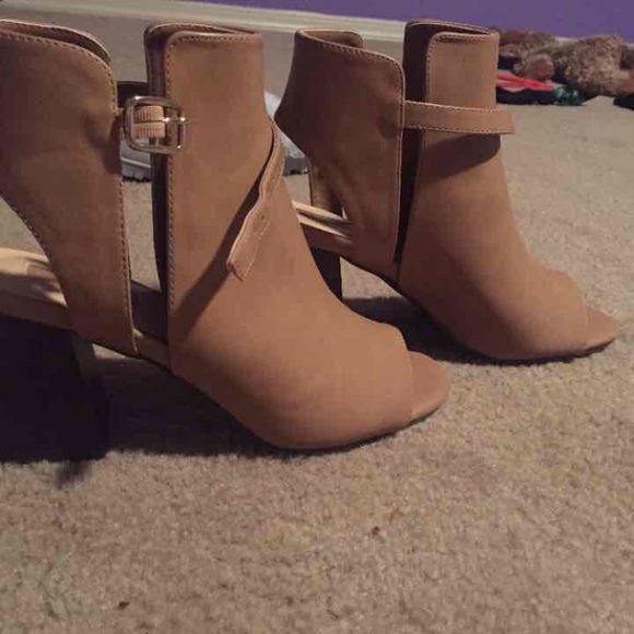 Tan Booties - Picture 1 of 3