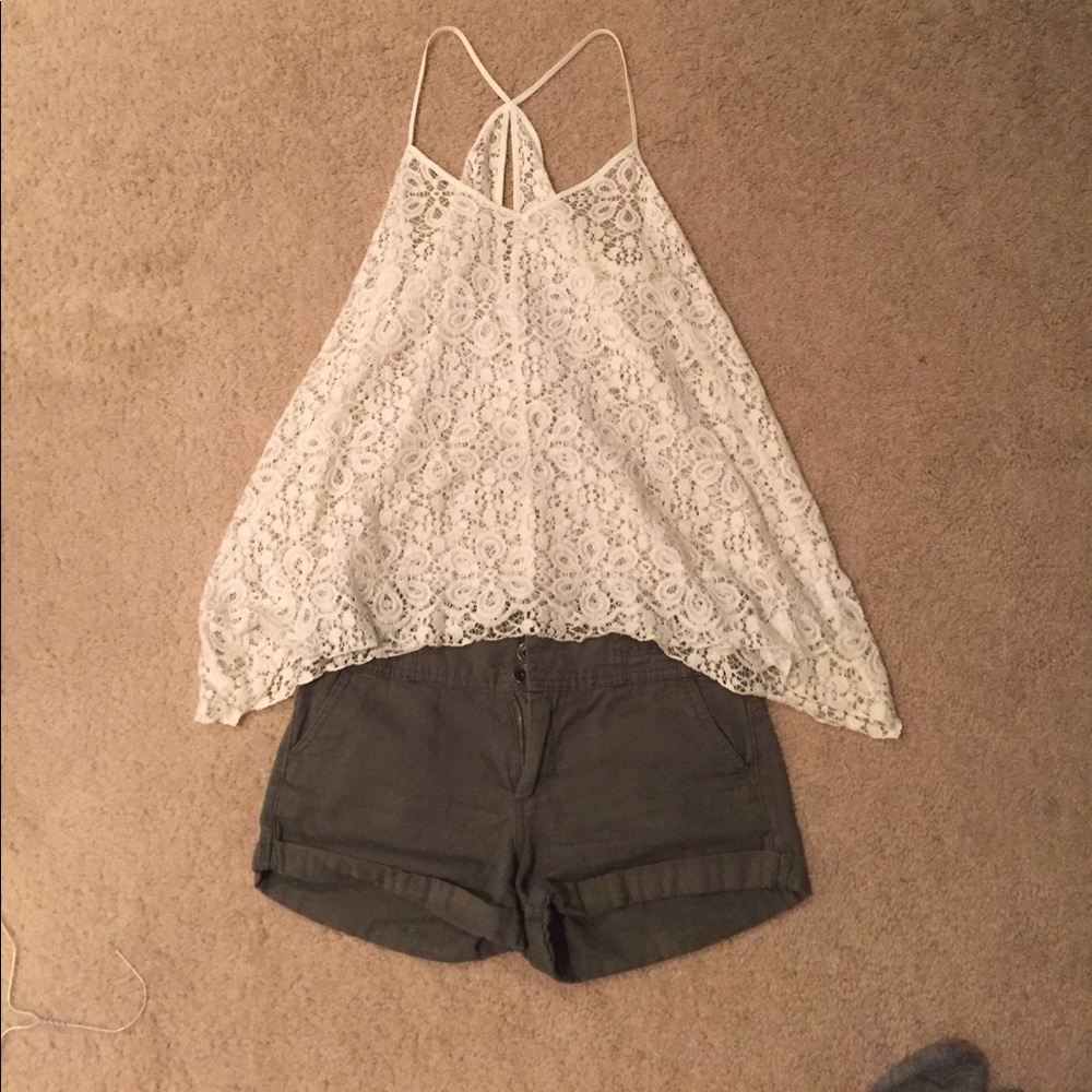 Olive green shorts dollhouse